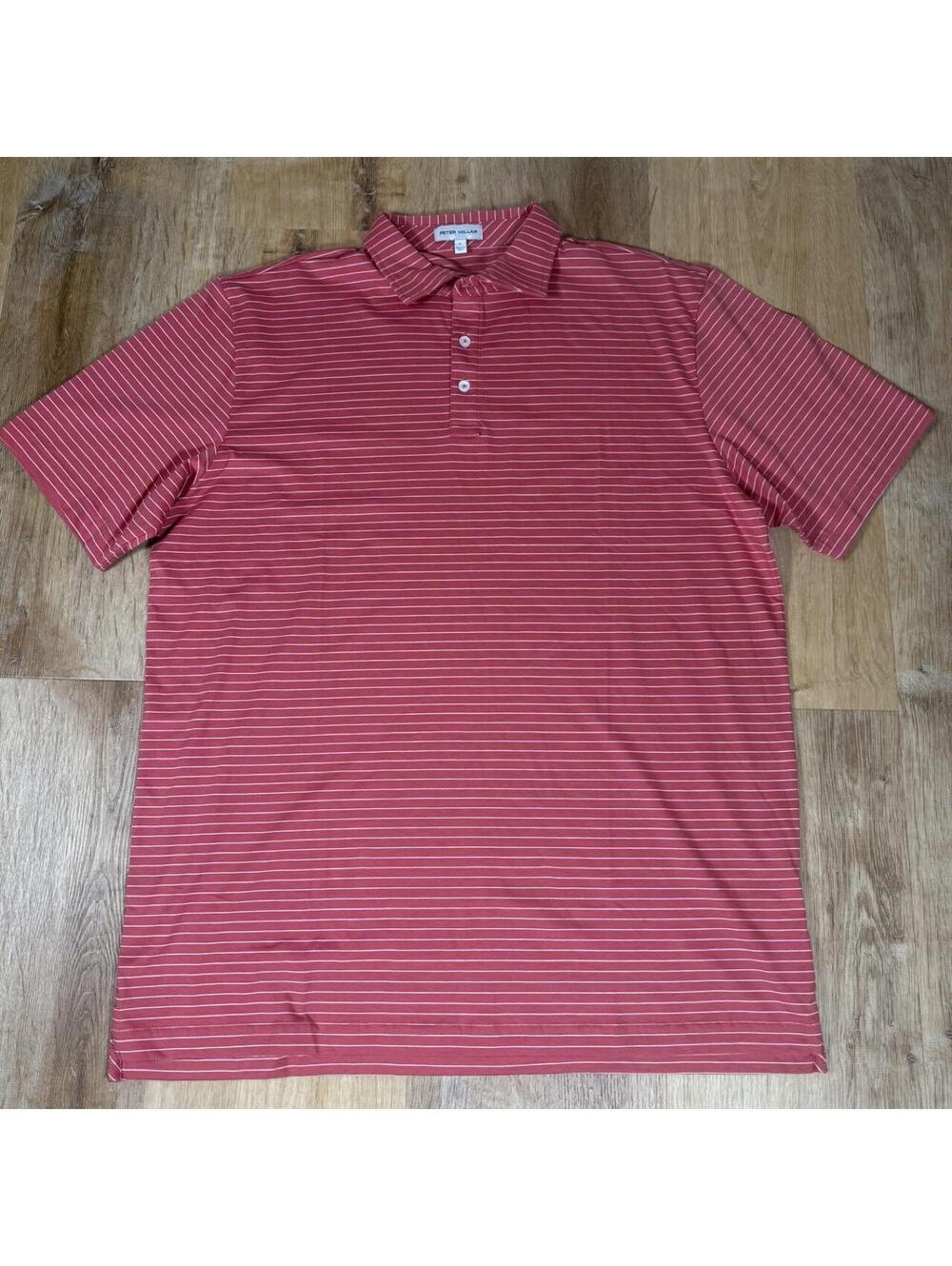 Peter Millar Striped Polo Shirt – Size L
